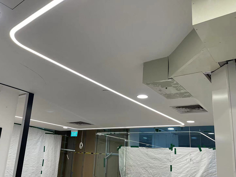Recessed linear light for bank 02