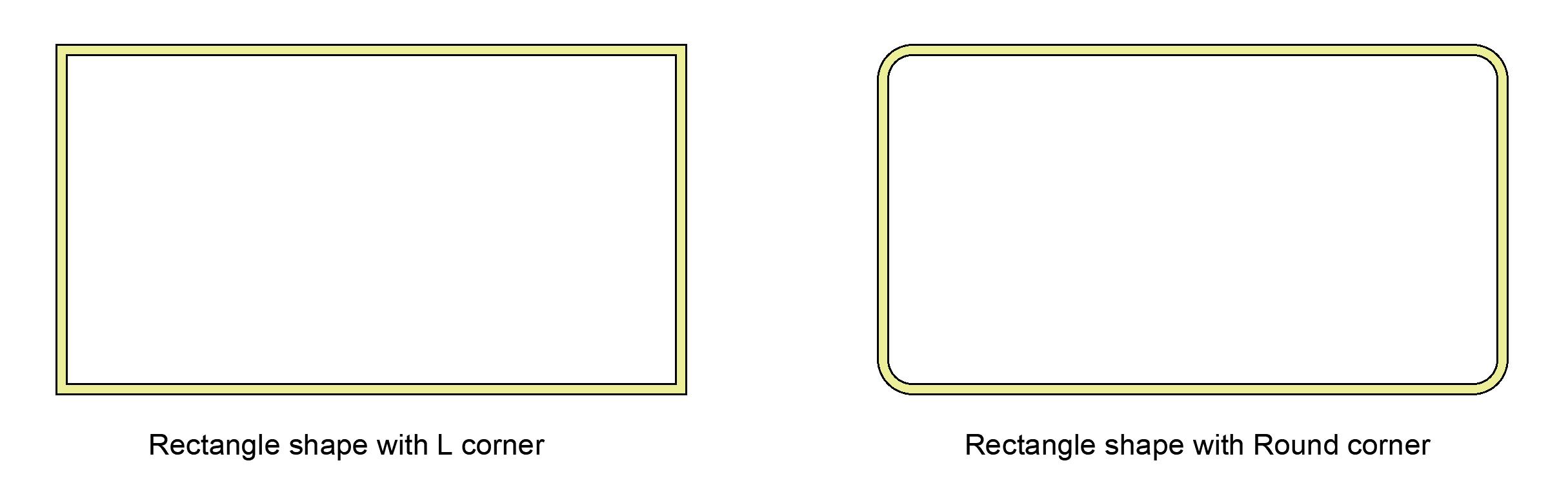 Two types of rectangle light
