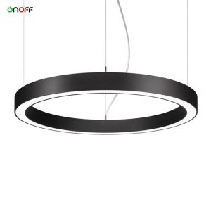 Black shell led pendant ring light