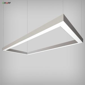 rectangle pendant light with L corner