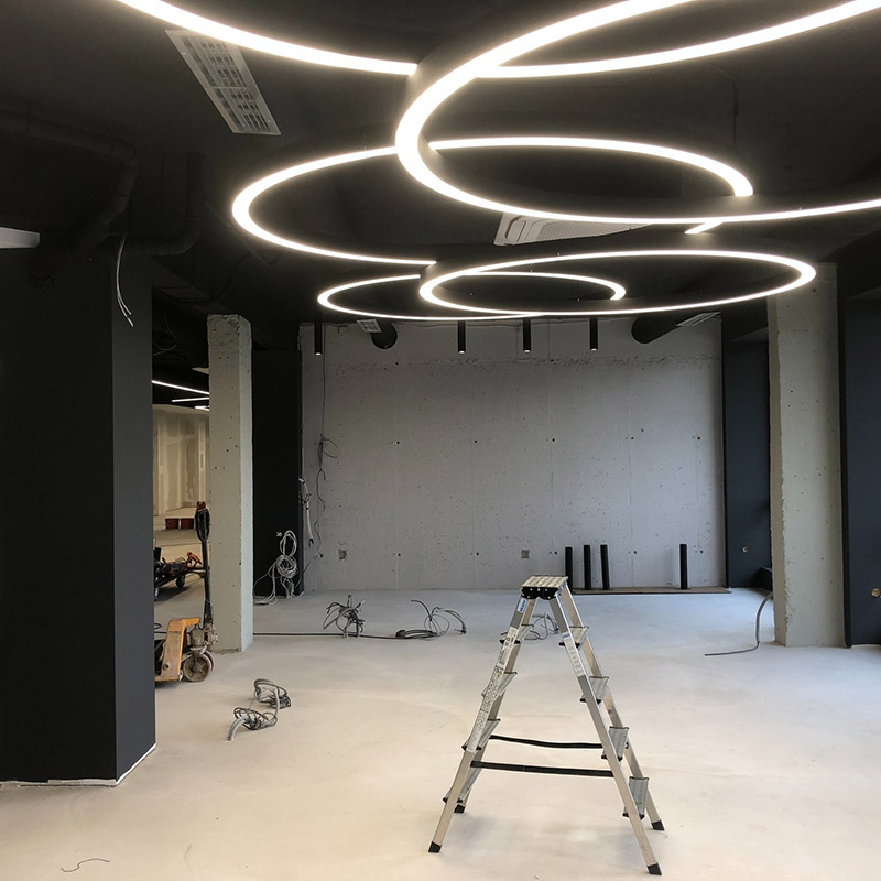 customized linear light for fitness room 02