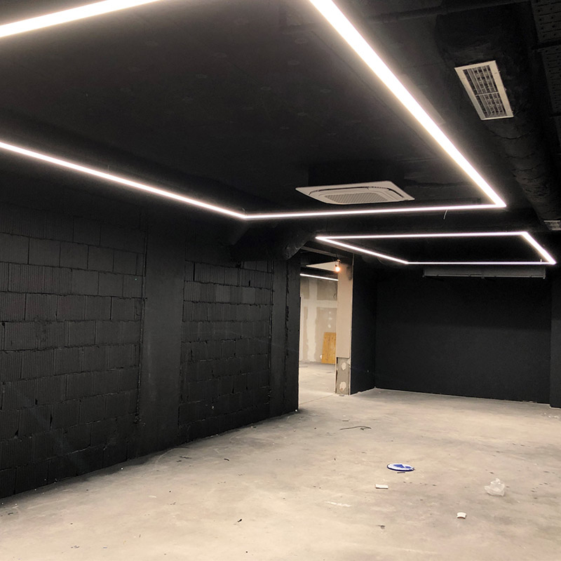 customized linear light for fitness room 04
