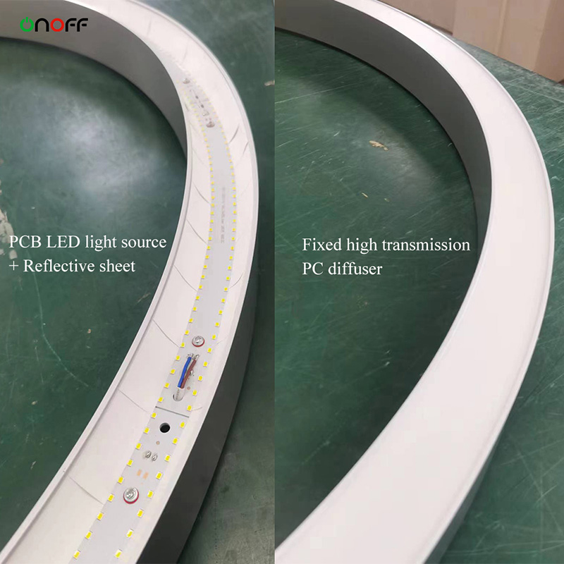 circular light led and diffuser