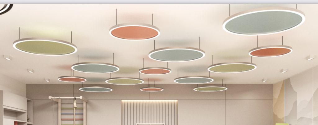 acoustic led ligh fixture