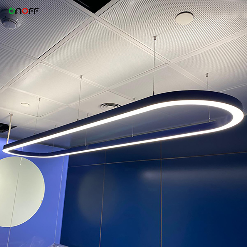 oval shape light up and down lighting